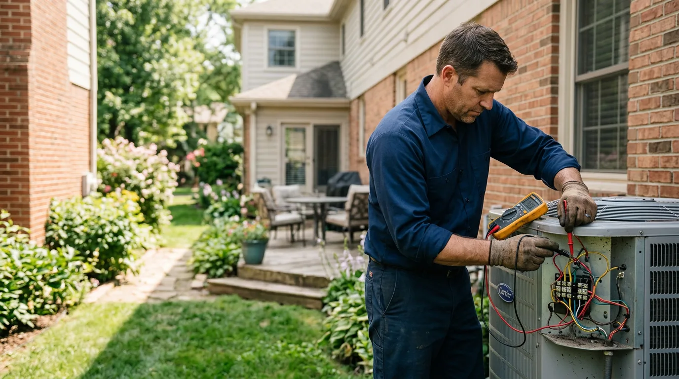 HVAC technician working near Robesonia, PA